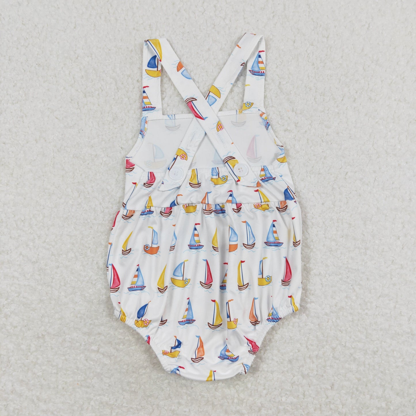 Baby Boy Sleeveless Boats Summer One Piece Romper