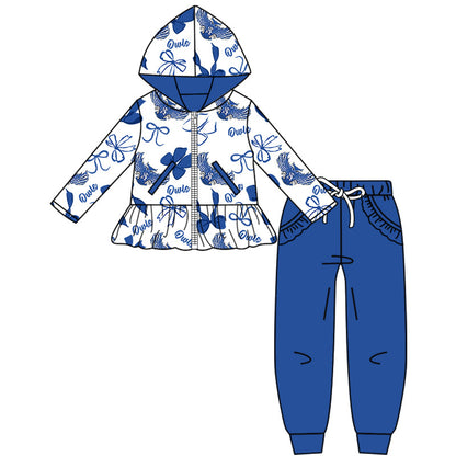 ( Moq 5 each style ) Baby Boy Girl Team Cheer Sibling Shirt Bows Dress Set 8.11
