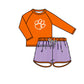 ( Moq 5 Each Style ) Baby Boys Girls Kids Team Sibling Orange Jumpsuits Sets Swimsuits