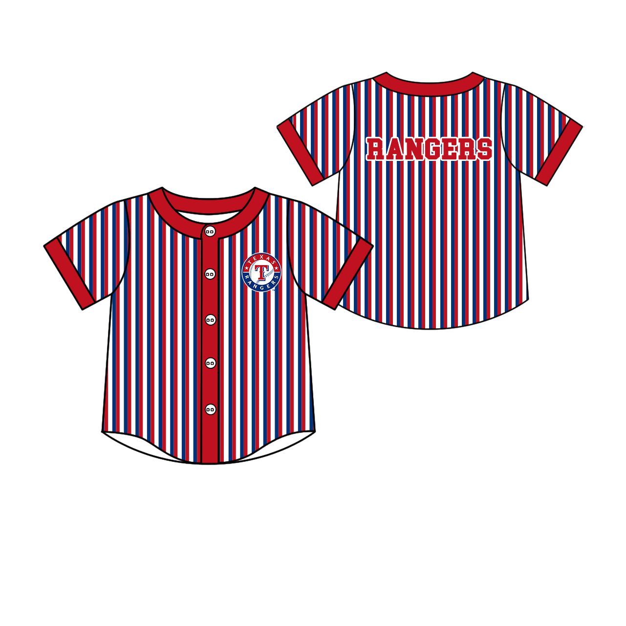 ( Moq 5 Each Style ) Baby Boys Girls Kids Sibling Red Shirts Team Sets Baseball Clothes