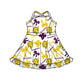 ( Moq 5 each style ) Baby Boy Girl Team Cheer Sibling Shirt Bows Dress Set 8.13