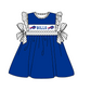 ( Moq 5 ) Baby Girls Toddler Dots Short Sleeves Bull Bows Team Knee Length Dress