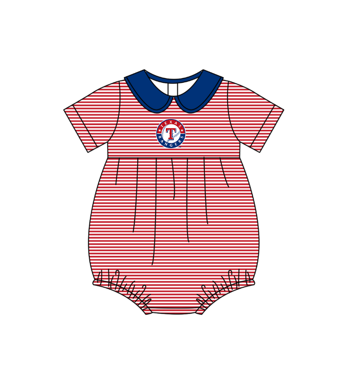 ( Moq 5 Each Style ) Baby Boys Girls Kids Team Sibling Red Stripes Rompers Sets