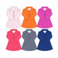 ( Moq 10 ）Baby Girl Colorful Long Sleeves Zipper Activity Wear Yoga Knee Length Dress