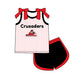 ( Moq 5 Each Style ) Sibling Baby Girls Kids Bows Team Shirt Sets Clothes