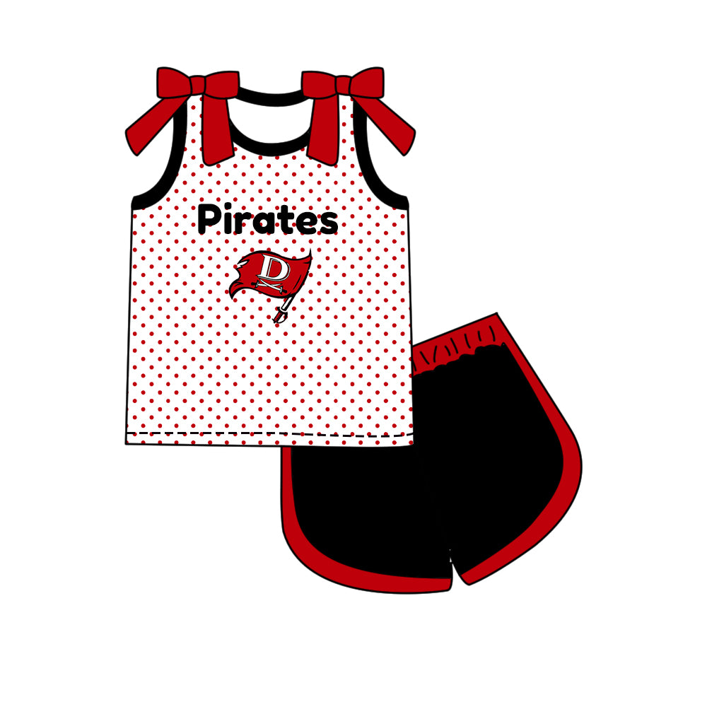( Moq 5 Each Style ) Sibling Baby Girls Kids Bows Team Shirt Sets Clothes