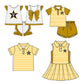 ( Moq 5 each style ) Baby Boy Girl Short Sleeves Team V Sibling Dress Shirt Set 5.5