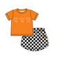 ( Moq 5 Each Style ) Baby Boys Girls Toddler T Plaid Sibling Shorts Sets Team Clothing