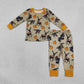 Sibling Baby Boys Girls Kids Pumpkins Deer Ducks Zipper Romper Sets Pajamas Blankets Fall Clothes RTS