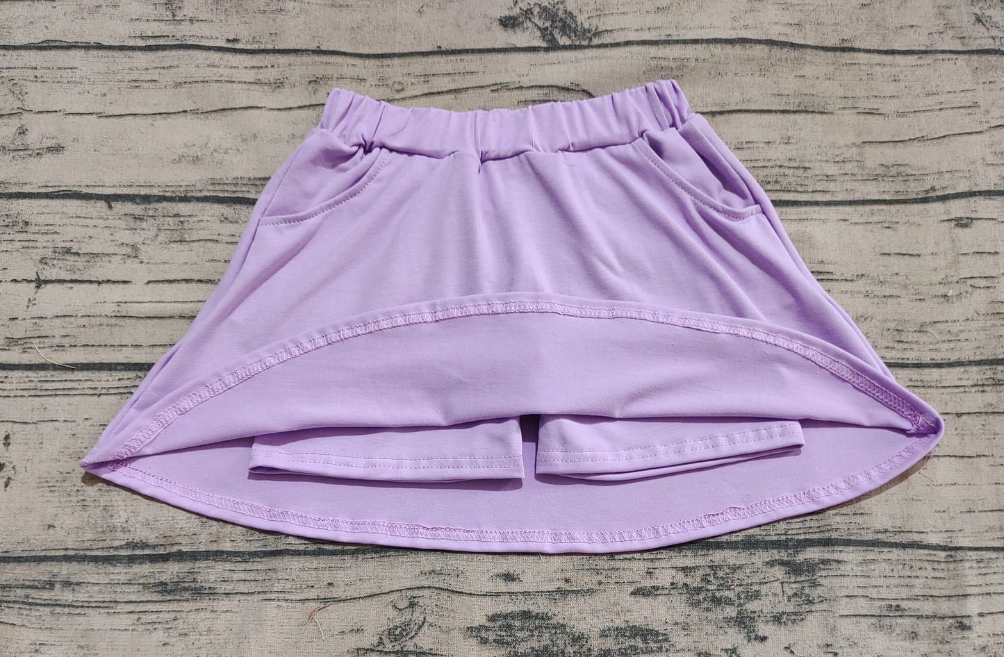 Baby Girl Purple Shorts Skirt Pockets Skort RTS