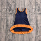 ( No moq ) Preorder Baby Girls Kids Sleeveless Shorts Knee Length Purple Dress Yoga Active Scallop Clothes