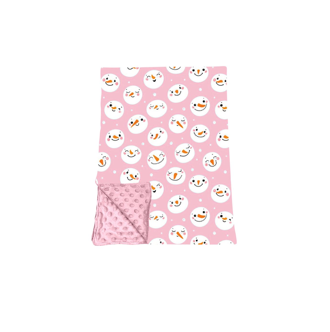 ( Moq 5 ) Preorder Baby Girls Kids Christmas Pink Blanket