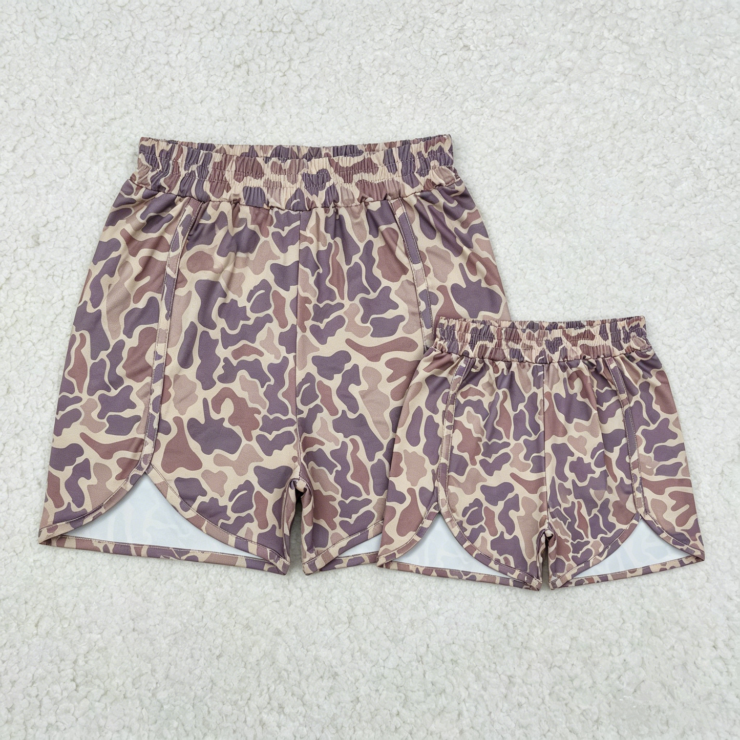 Sibling Baby Girls Adult Women Southern Camo Shorts Summer Bottoms RTS