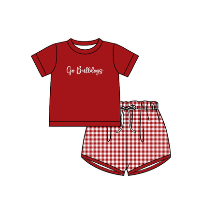 Baby Boy Summer Sibling Red Romper Set ( Moq 5 Each Style ) 7.8
