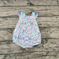 No moq Pre-order SR0735 Baby Girl Sea Shell Ruffle One Piece Romper