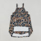 Baby Girl Straps Camo Pockets Yoga Active Brown Knee Length Dress RTS