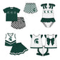 ( Moq 5 Each Style ) Baby Boys Girls Toddler Plaid Sibling Shorts Sets Team Green Clothing