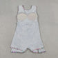 Baby Girls Kids Sleeveless Rabbits Flower Hearts Easter Yoga Knee Length Shorts Dress RTS