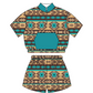 Baby Kids Toddler Sibling Western Aztec Shirt Romper Set Moq 5