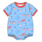 Baby Boy Girl July 4th Flags Crawfish Sibling Dress Romper Clothes Set ( Moq 5 Each style ) 11.27