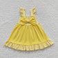 Baby Girl Princess Sibling Bows Summer Knee Length Dress