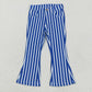 Baby Girl Blue Stripes Denim Bell Bottom Pants Jeans RTS