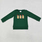 Sibling Boys Kids Long Sleeves Embroidery Christmas Shirt Tops RTS