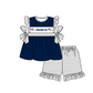 ( Moq 5 ) Baby Girls Toddler Short Sleeves Tunic Dots Shorts Team Set