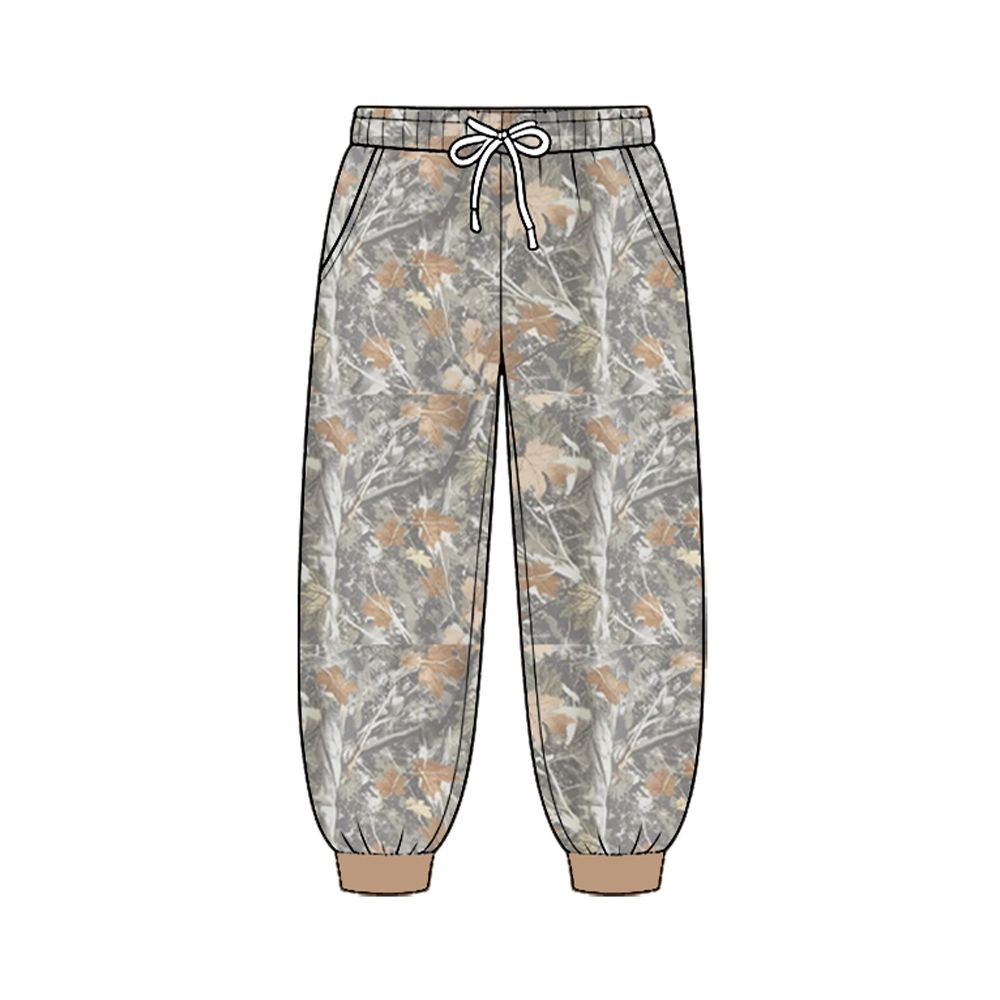 ( Moq 5 ) Baby Boys Kids Pockets Jogger Camo Pants Bottoms Leaves Clothes