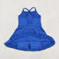 Baby Girl Blue Sleeveless Yoga Active Knee Length Dress RTS