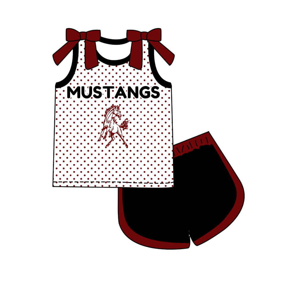 ( Moq 5 Each Style ) Sibling Baby Girls Kids Bows Team Shirt Sets Clothes