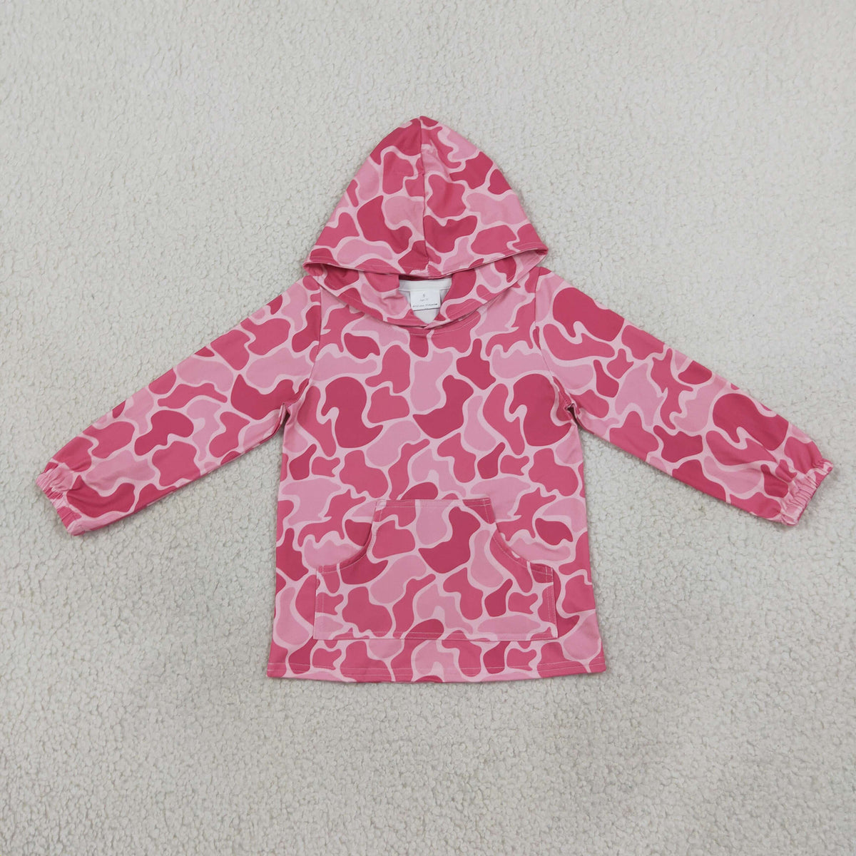 Baby Girls Kids Long Sleeves Camo Hoodie Pink Shirt Tops RTS