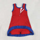 Baby Girls Kids Sleeveless Shorts Knee Length Red Dress Yoga Active Scallop Clothes