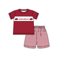 ( Moq 5 ) Baby Boys Toddler Short Sleeves Pigs Shirt Stripes Shorts Team Set 1.29
