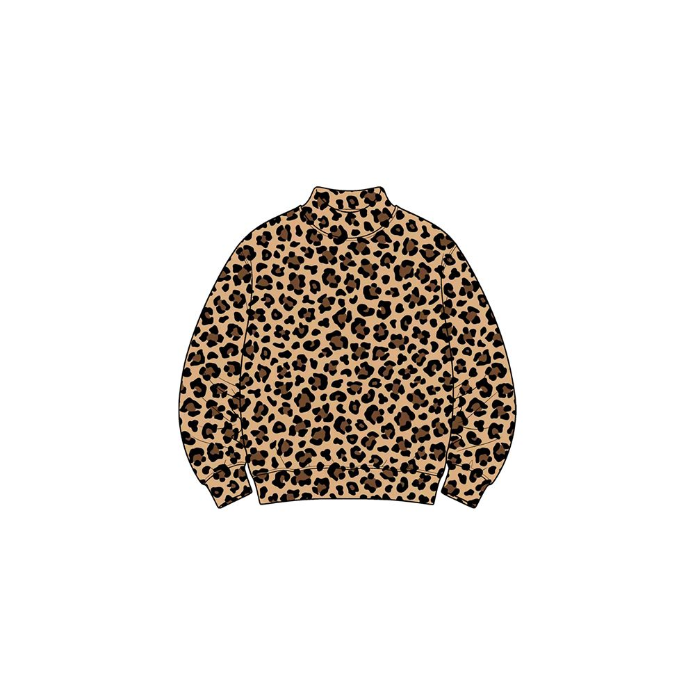 ( Moq 5 ) Preorder Baby Girls Toddler Long Sleeves Leopard Shirt Tops Yoga Active Clothes