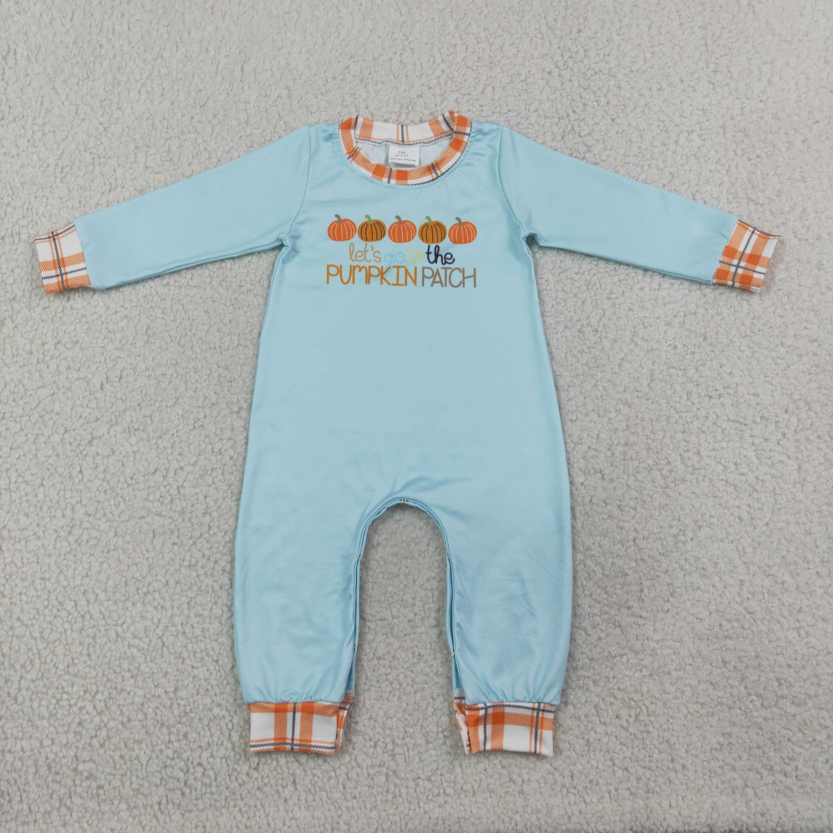 Baby Boys Kids Long Sleeves Pumpkins Romper Thanksgiving Clothes RTS