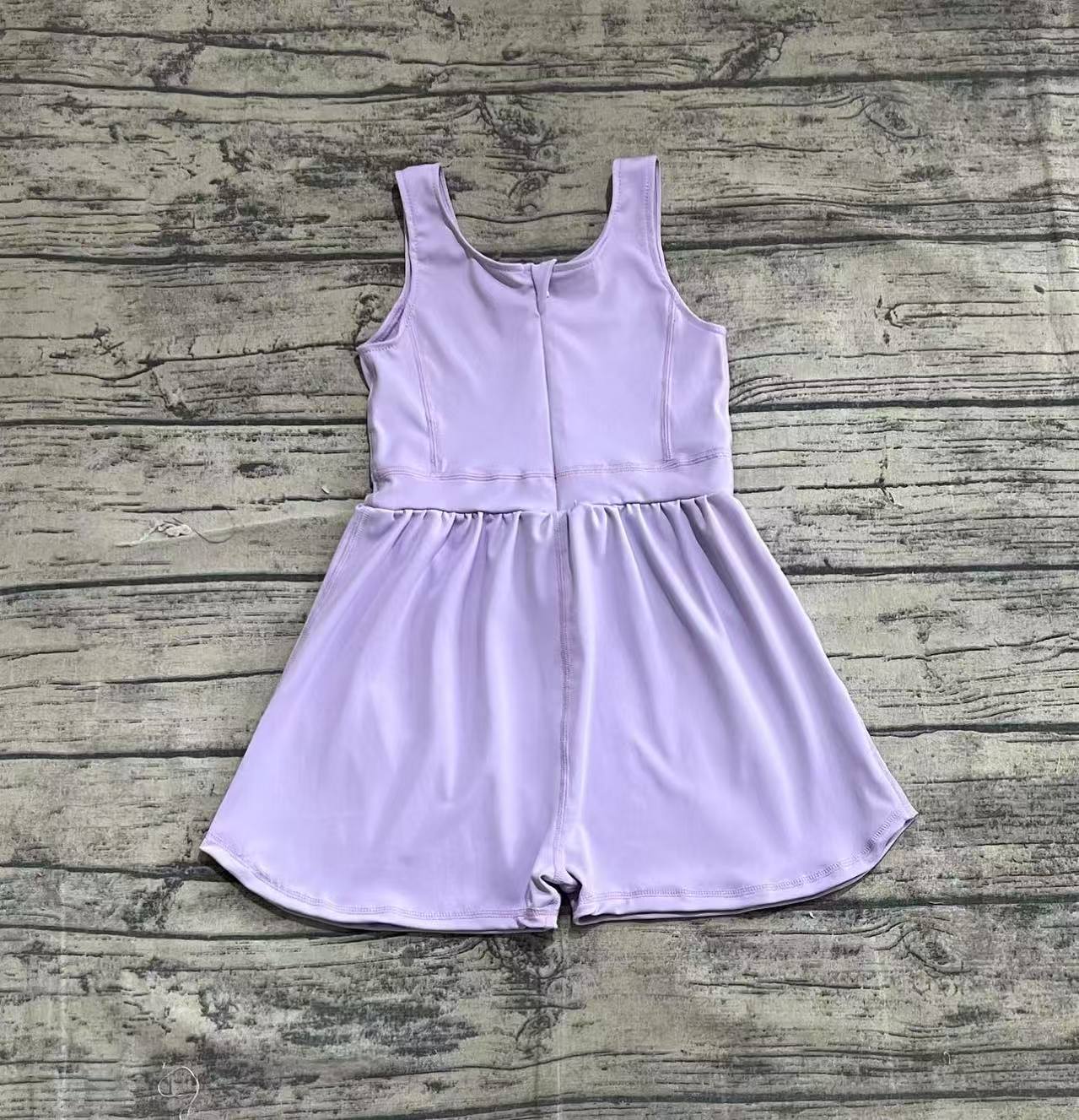 Baby Girl Sleeveless Purple Yoga Active Jumpsuit RTS
