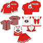 ( Moq 5 Each Style ) Baby Boys Girls Toddler Tiger Sibling Shirts Sets Team Red Clothing