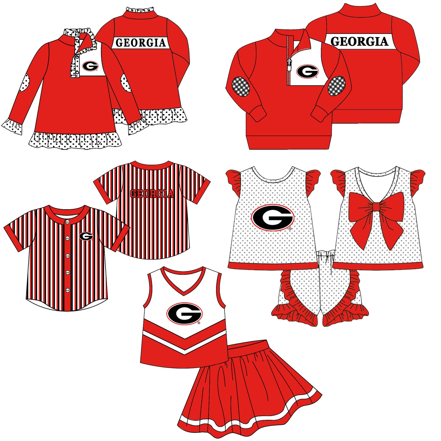 ( Moq 5 Each Style ) Baby Boys Girls Toddler Tiger Sibling Shirts Sets Team Red Clothing