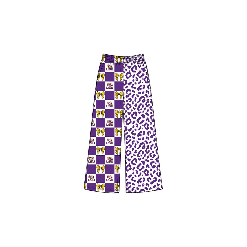 ( Moq 5 ) Baby Girls Kids Bows Tigers Leopard Pants Bottoms Team Clothes