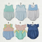 Sibling Baby Boys Girls Infant Summer Bubble Rompers Clothes RTS