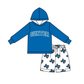 ( Moq 5 )  Custom Baby Kids Long Sleeves Shirts Shorts Sets Clothes 8.10
