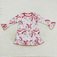 LR0607 Baby Girl Christmas Santa One Piece Romper