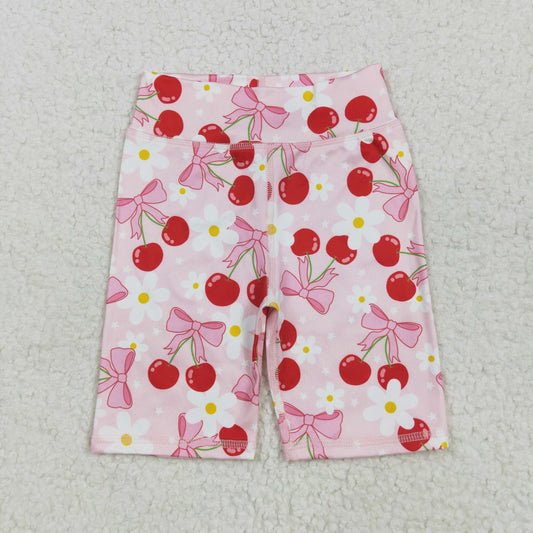 Baby Girl Toddler Bows Flower Cherry Biking Shorts Bottoms RTS