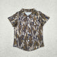 Baby Boy Short Sleeves Camo Buttons Pocket Shirt Tops RTS