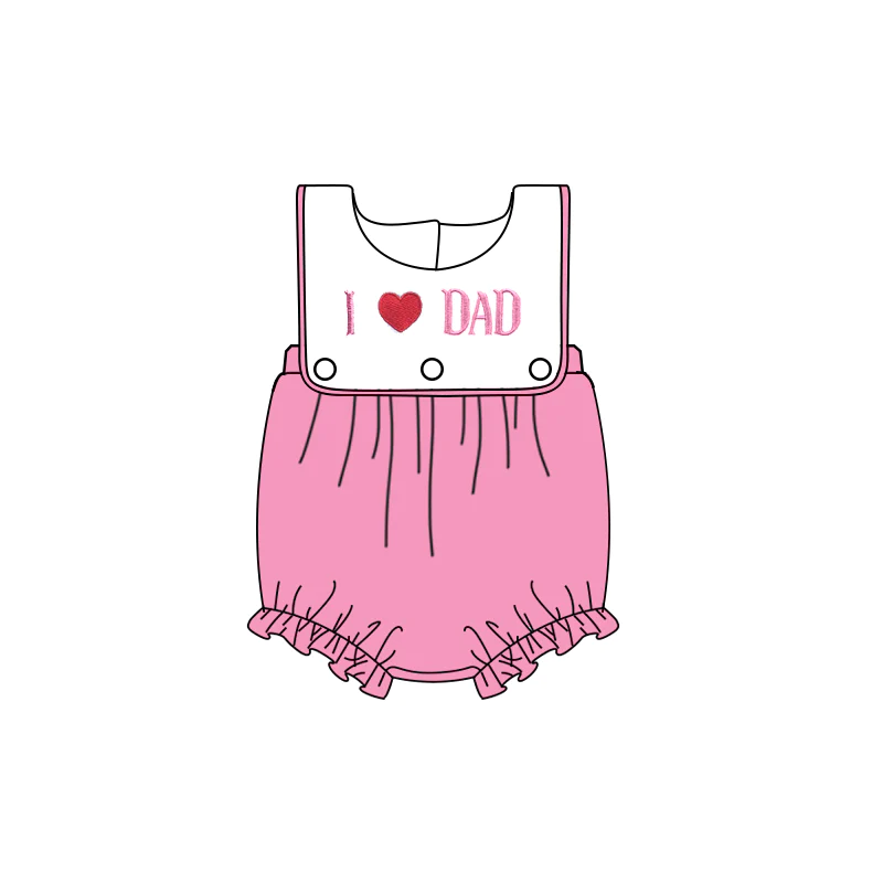 Moq 3 Pre-order Baby Girl I Love Dad One Piece Romper