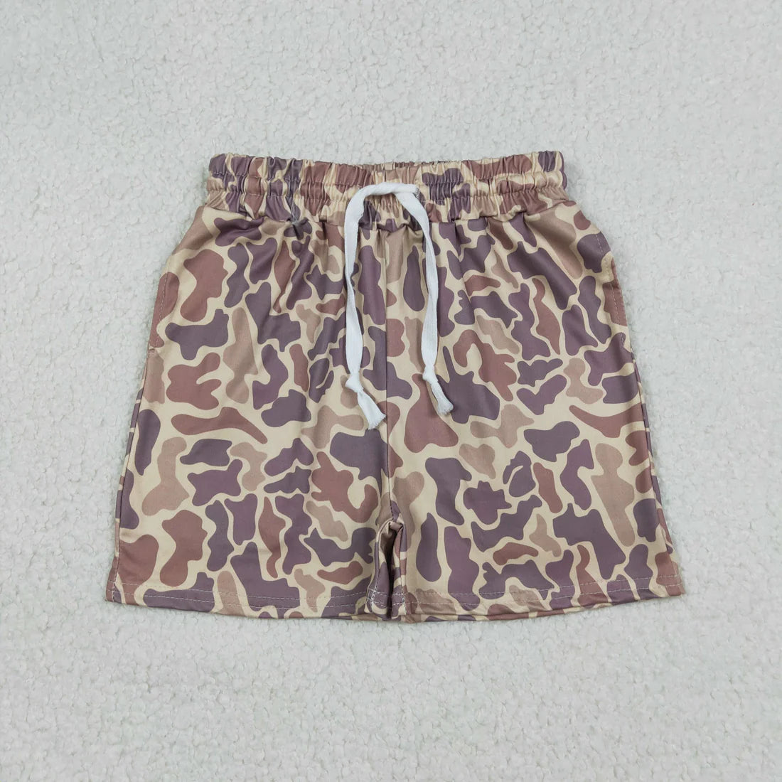 Baby Boys Short Sleeves Dogs Ducks Shirt Camo Pockets Shorts Summer Clothes Set RTS