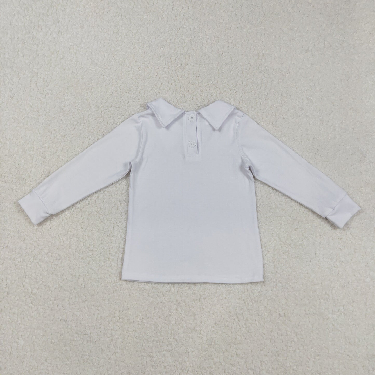 Baby Boy Long Sleeves White Cotton Buttons Shirt Tops RTS