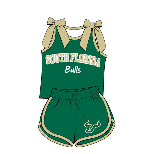 ( Moq 5 ) Sibling Baby Girls Kids Sleeveless Bows Shirt Shorts Team Set Clothes