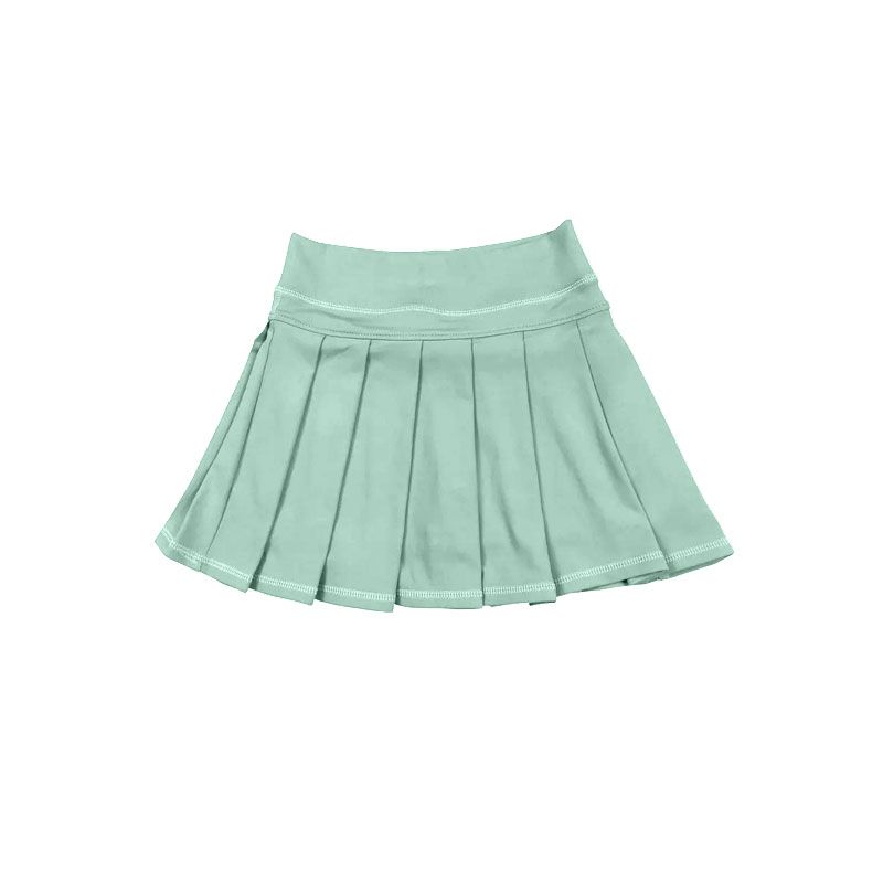 ( Moq 5 ) Preorder Baby Girls Kids Green Skirt Shorts Bottoms Yoga Clothes